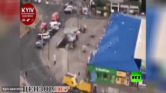  فيديو .. انفجار قرب محطة مترو أنفاق بأوكرانيا 