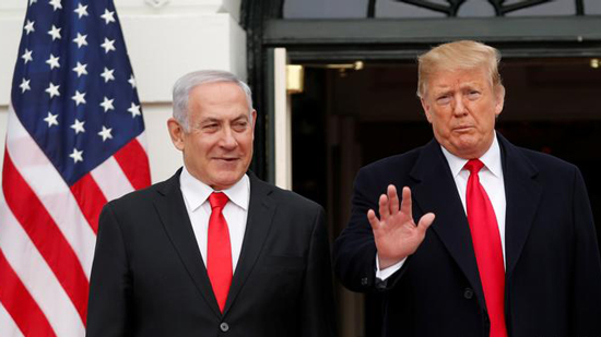 رئيس الوزراء الإسرائيلي بنيامين نتنياهو و الرئيس ترامب