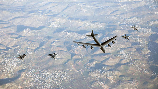 مقاتلات أمريكية تحلق فوق المجال الجوي لإسرائيل