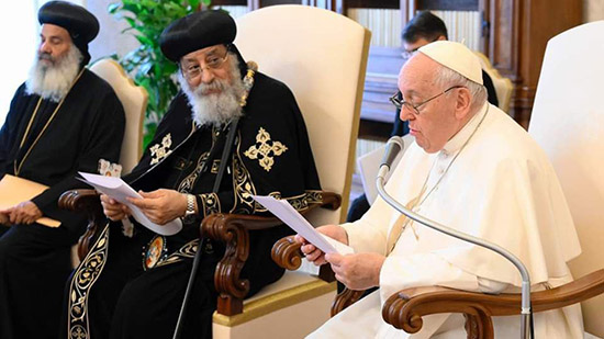 البابا فرنسيس والبابا تواضروس